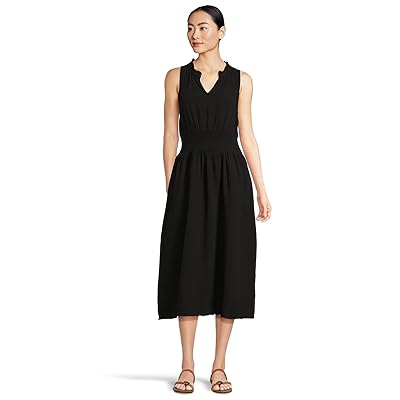Mod o doc Smocked Waist Midi Tank Top Dress Women