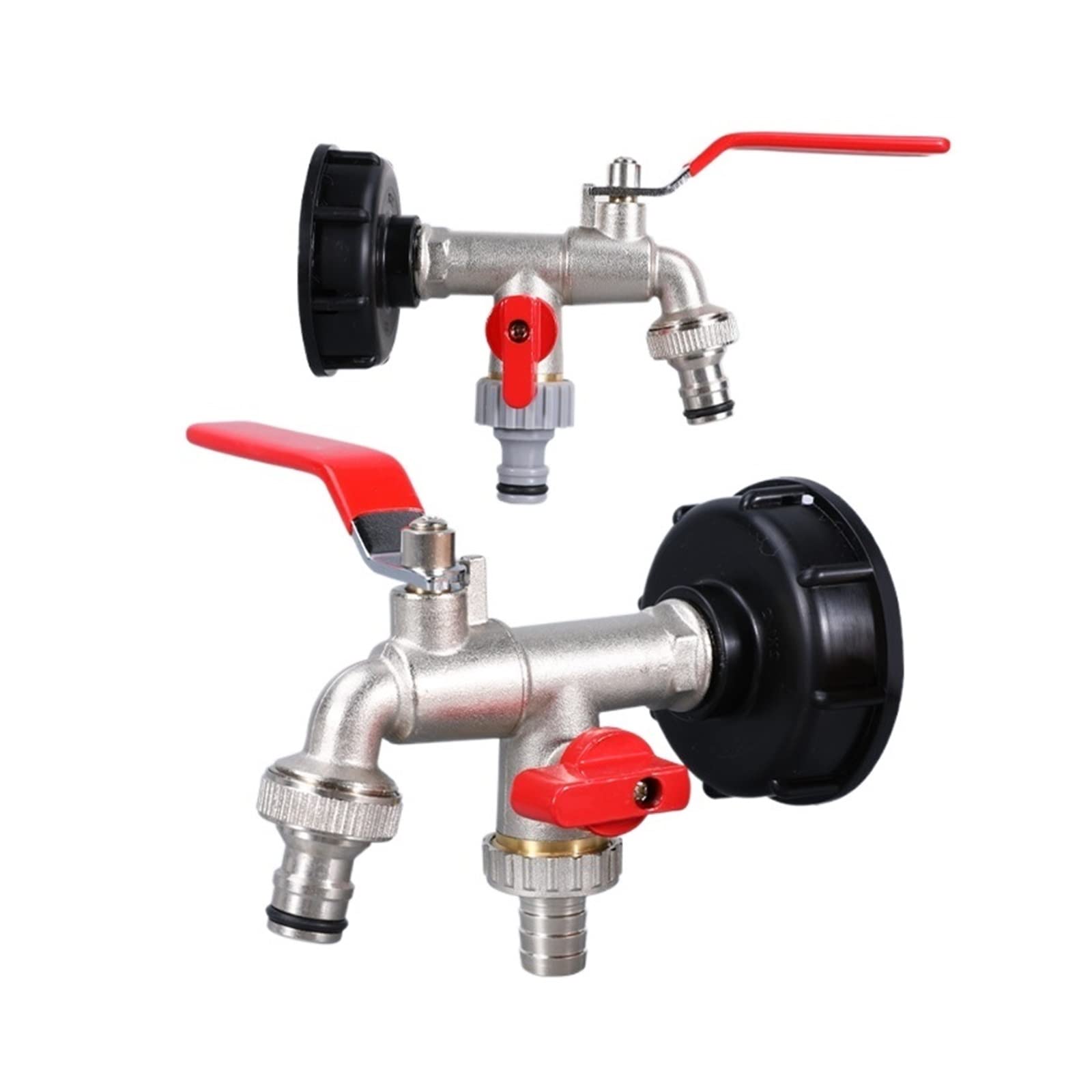 Resistir Extremos de Alta presión y Temperatura Adaptador de Tanque S60 * 6 IBC, Grifo de latón, Herramienta de riego for jardín doméstico, Conector de Manguera, 1 Uds. (Color : 2)