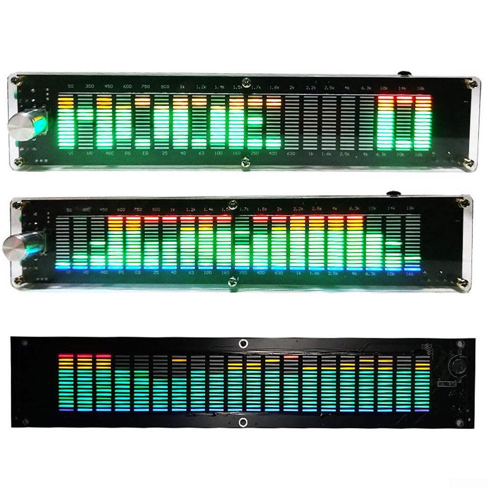 Display a LED con livello audio, indicatore di spettro musicale equalizzatore per DSP, analizzatore di spettro audio musicale, misuratore VU Display a LED con USB (con per DSP)