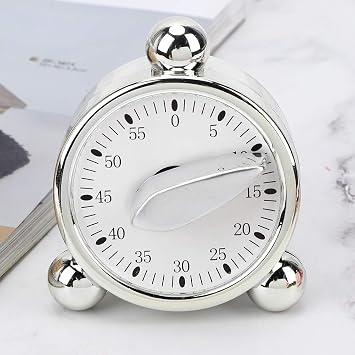 Mechanical Timer,Kitchen Countdown Timer Cooking Reminder Alarm Clock Baking Timer for Hairdressing Beauty Salon Gym Workout Studying Yoga