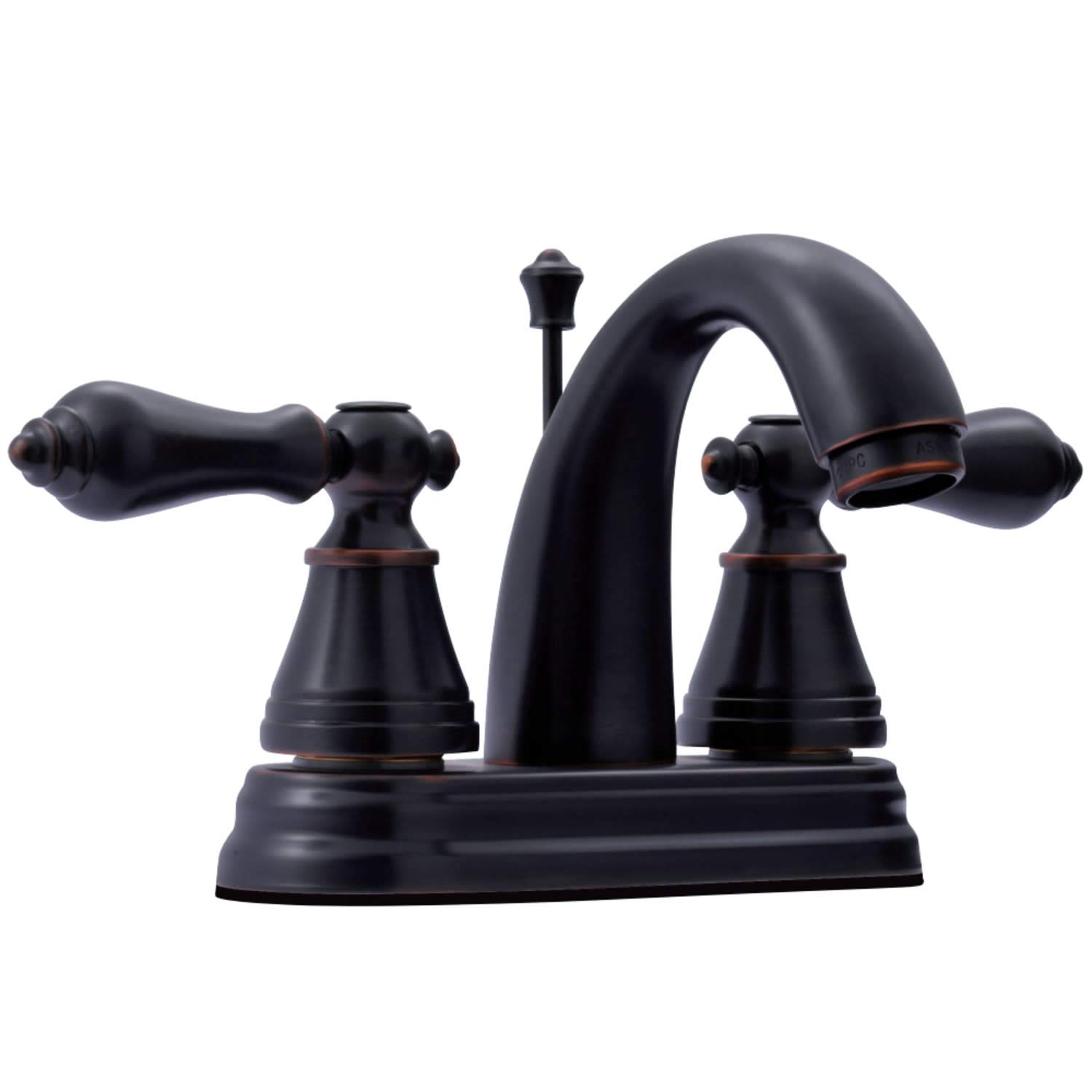 Kingston Brass FSY7616AL angielski klasyczny pojedynczy uchwyt 10 cm centralny kran toaletowy, Neapol Brąz