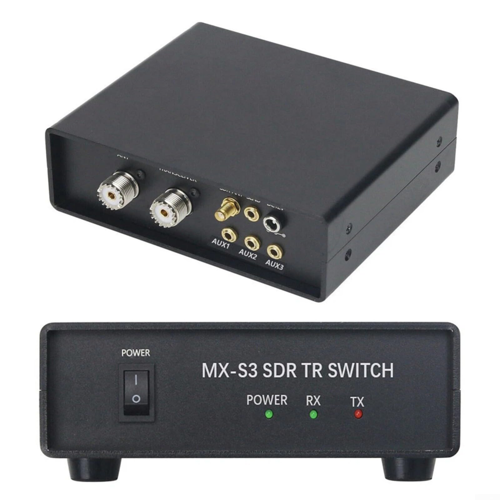 TR-SDR Schalter für Spektrumanalysator, 100W DC-60MHz Antennenrelais für FT-818 IC-7300 IC-7100 K3, kompatibel mit MX-S3