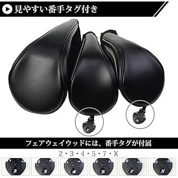 Amazon.co.jp: 【Sulanx】ゴルフ ヘッドカバー3点セット ゴルフ