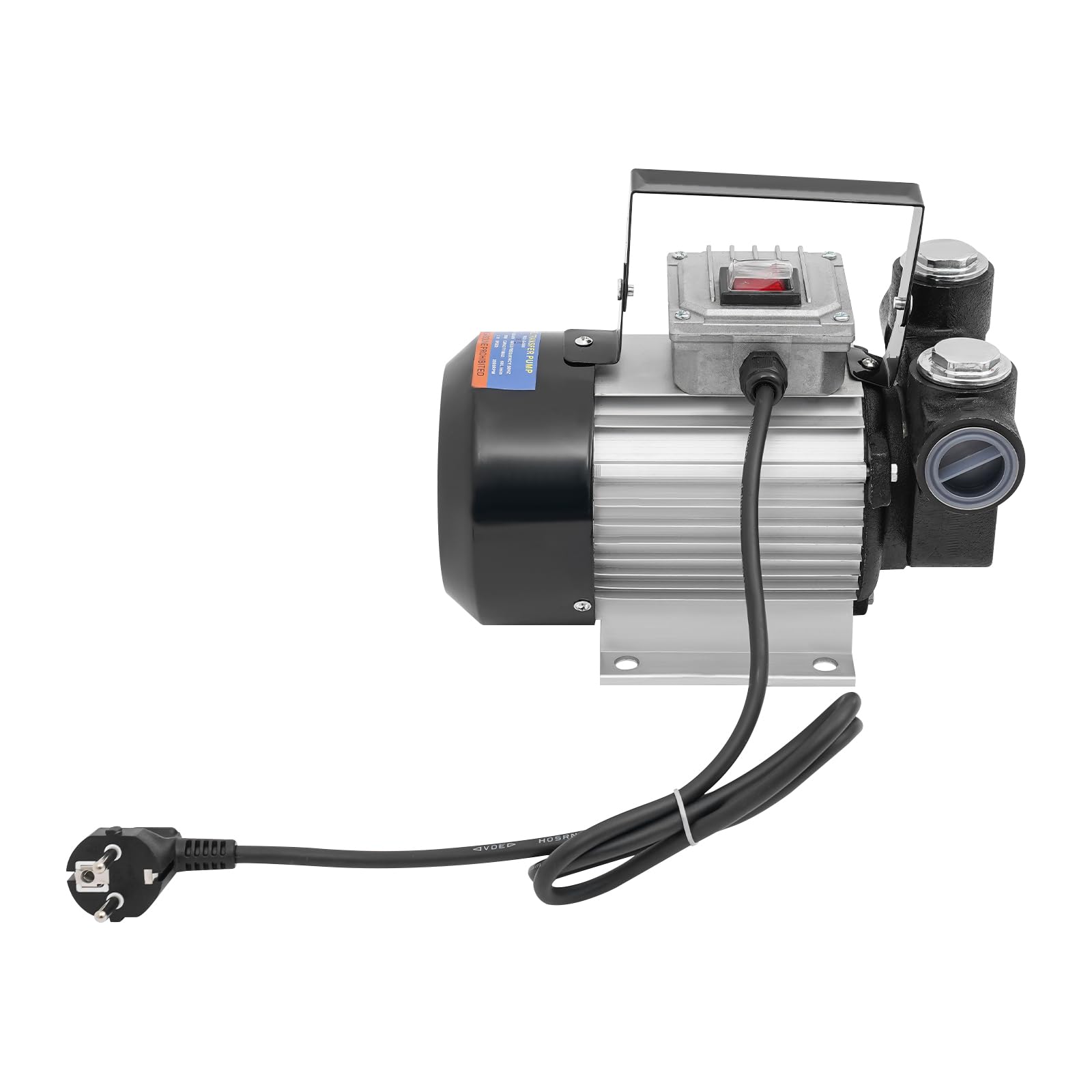 230V Selbstansaugend Dieselpumpe, Selbstansaugende Diesel-Umfüllpumpe, 60L/min 550W Kraftstoffpumpe mit Manuell Pistole, 4M + 2M Schlauch - EU Stock