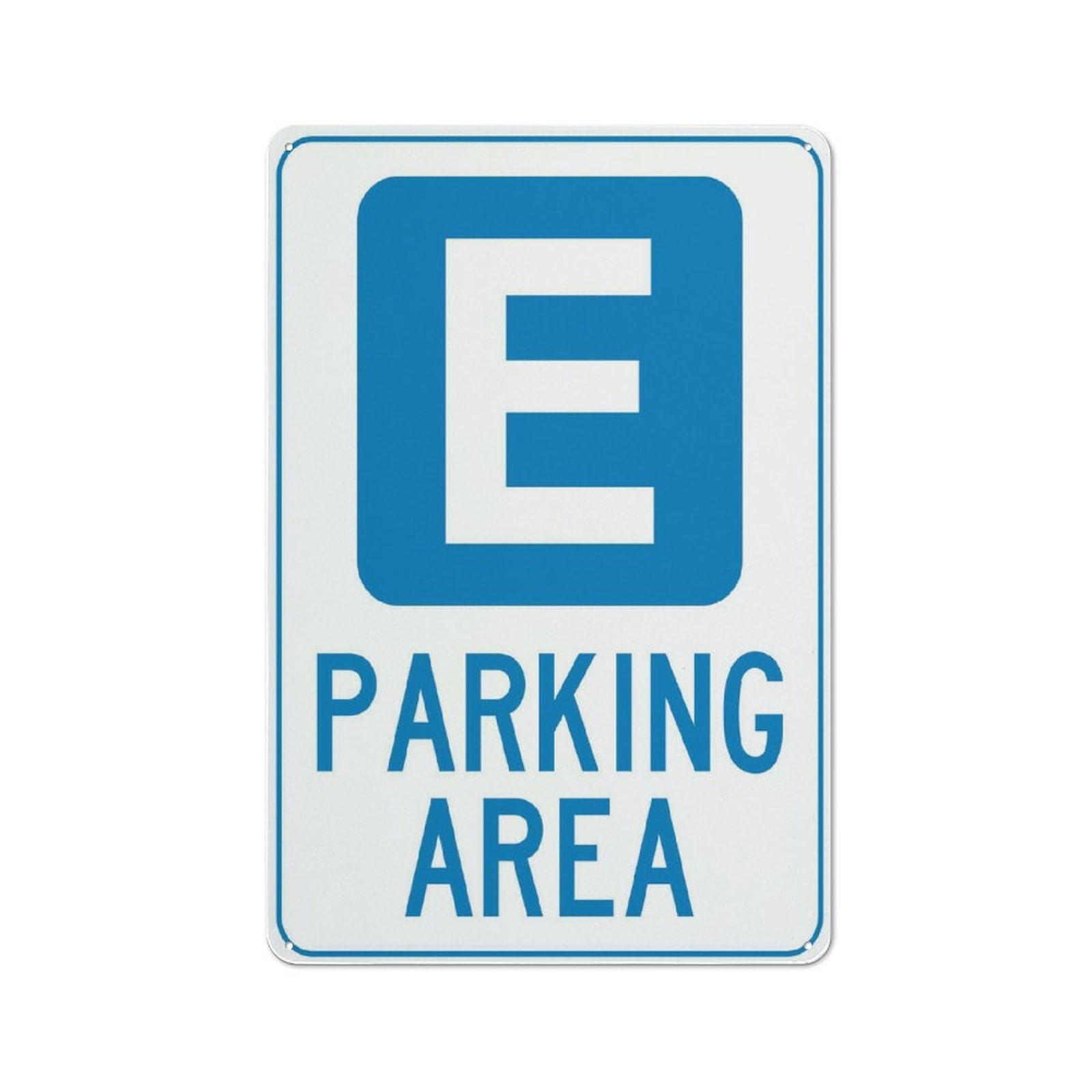 Peiyeety A01 E Parking Area Sign Metal Signs 12X8 Inch Rust Free Aluminum,Uv Ink Printing,Durable/Weatherproof Outdoor For Home