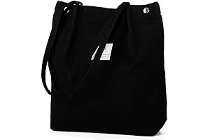 Premium Corduroy Black Tote Bag for Women: Timeless Style Meets Practicality