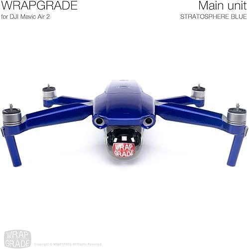 Miniatura 7 de Wrapgrade Unidad Principal Piel Compatible con DJI Mavic Air 2 (Titanio)