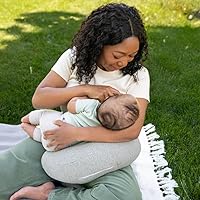 Vista 11 de Boppy Anywhere - Almohada de lactancia de viaje, compacta, ergonómica y almohada de lactancia materna con cierre de presión y bucle para colgar