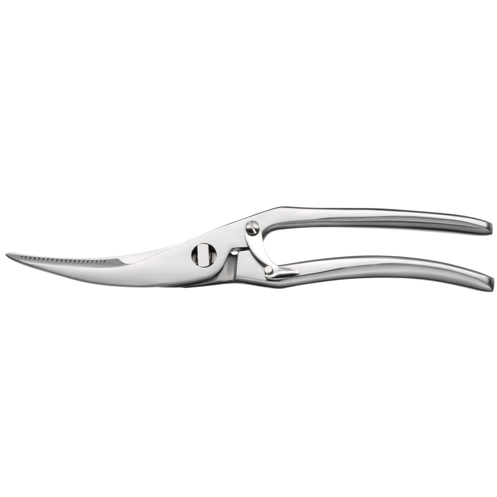 WMF Geflügelschere mit Knochenbrecher 25 cm, Cromargan Edelstahl, Sicherheitsverschluß, spülmaschinengeeignet & Fleischgabel 32 cm Profi Plus Cromargan Edelstahl rostfrei teilmattiert