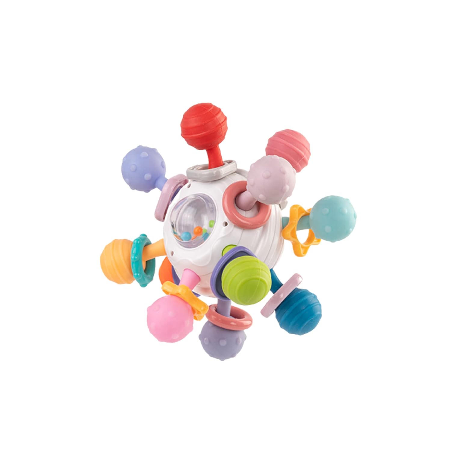 StarAndDaisy Soft Teeth Rattle Ball Toys Classic Rattle and Teether