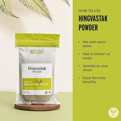 Miniatura 5 de Banyan Botanicals Hingvastak Polvo  Hingvastak orgánico con Asafoetida sin gluten y hierbas para la digestión  Apoya un sistema digestivo saludable*