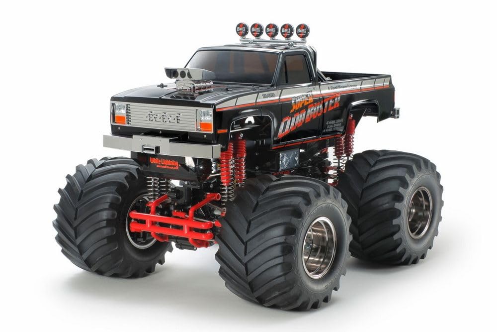 300047432 1:10 Super Cloud Buster Black Edition, Remote Control Car, RC Vehicle, Model Building, Kit for Assembly, Hobby, Crafts