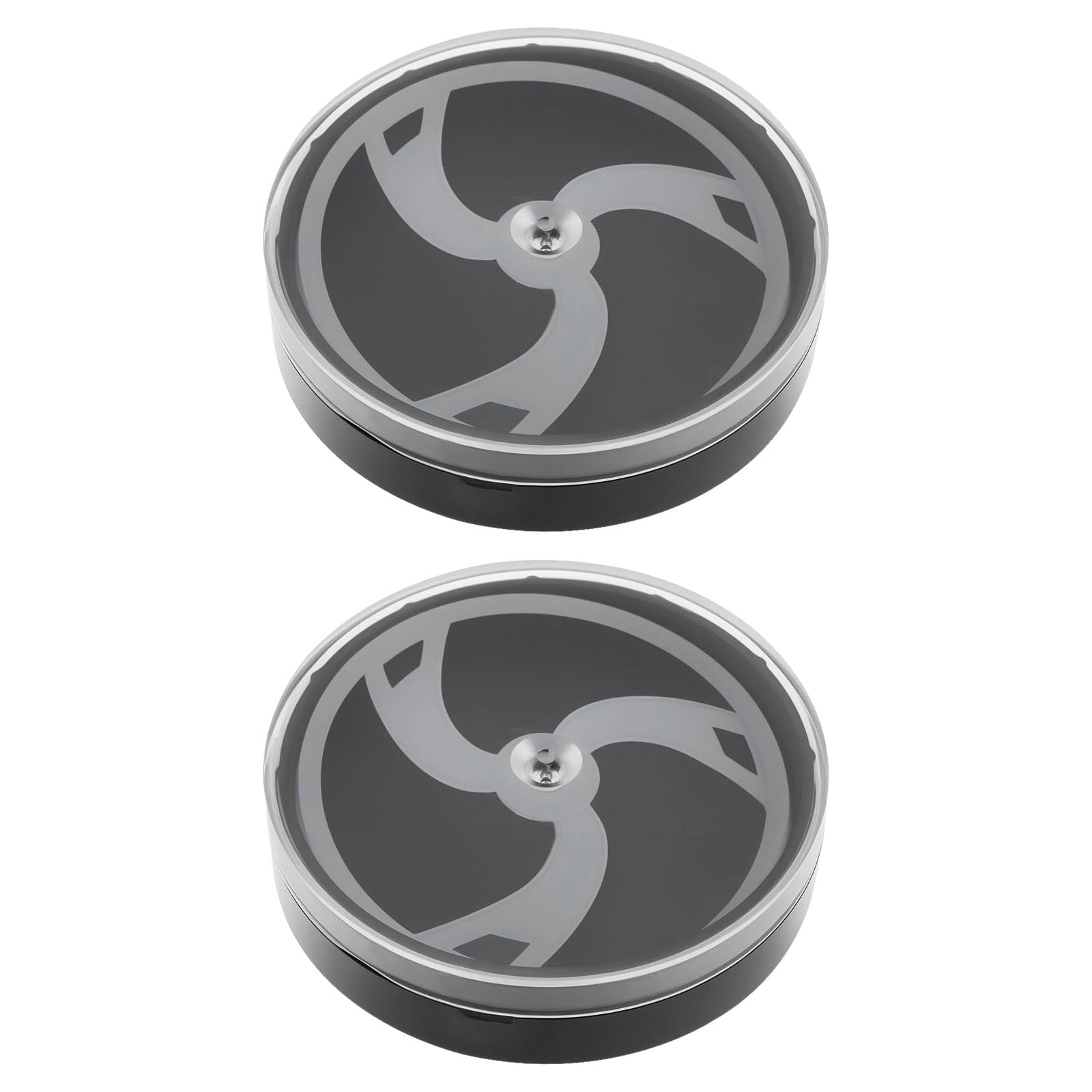SG Store 2pcs Watch Plastic Case Round Watch Dial Storage Case for Clocks Watches Instrument Dials 51.27x45x12.16mm Black