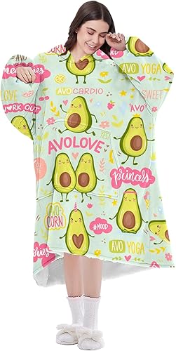 Miniatura 1 de Oplnysw Manta con capucha Sherpa de gran tamaño, sudadera con capucha con bolsillo gigante