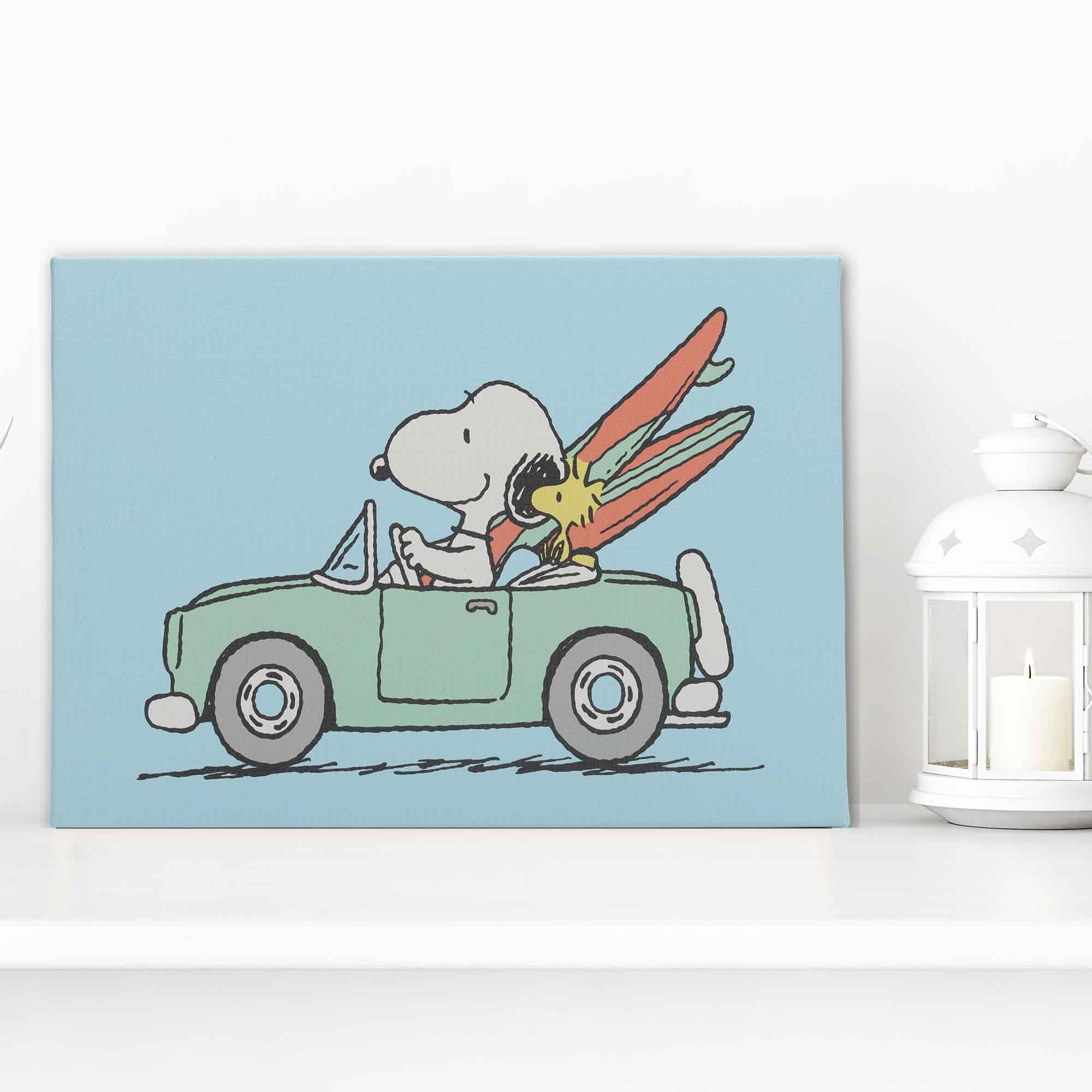 Amazon.com: Open Road Brands Peanuts Snoopy and Surfboards in Car