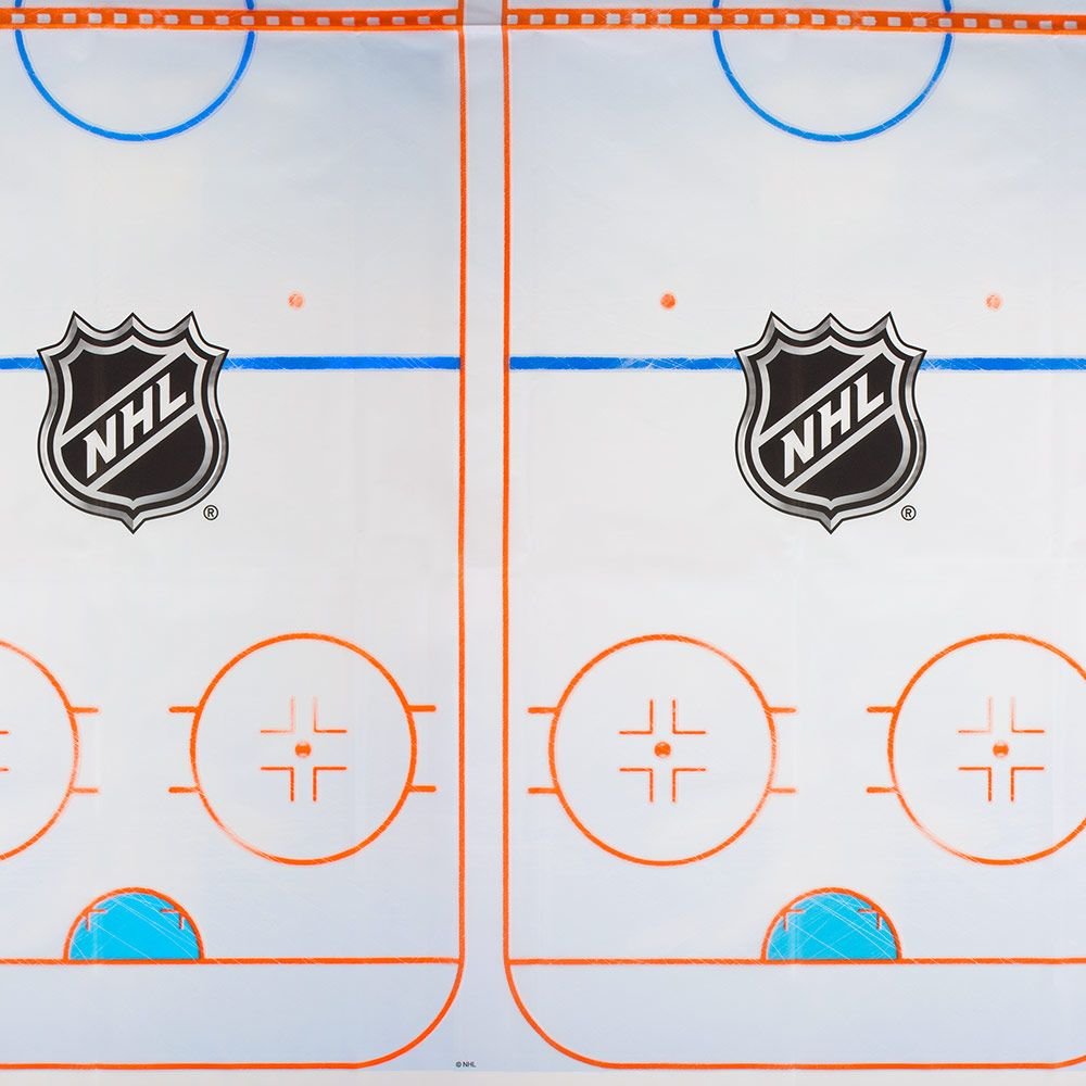 NHL Ice Time! Collection Plastic Table Cover | 54'' x 96'' | 1 Pc.