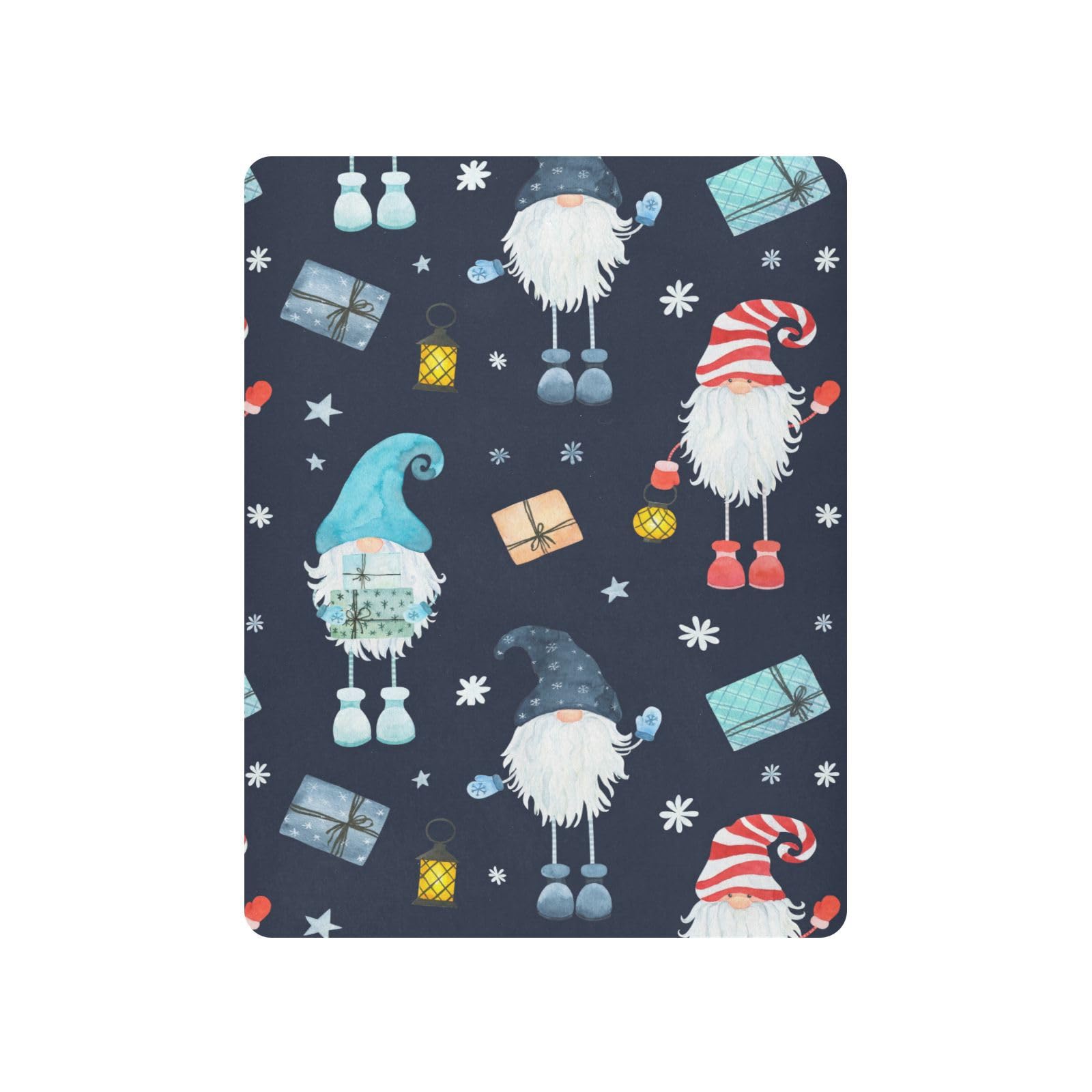 Moudou Christmas Gnome Playard Sheet for Boy Girls, Soft Breathable Fitted Toddler Sheet for Standard Playard Bed Mattress, 39 x 27 x 5 Inch