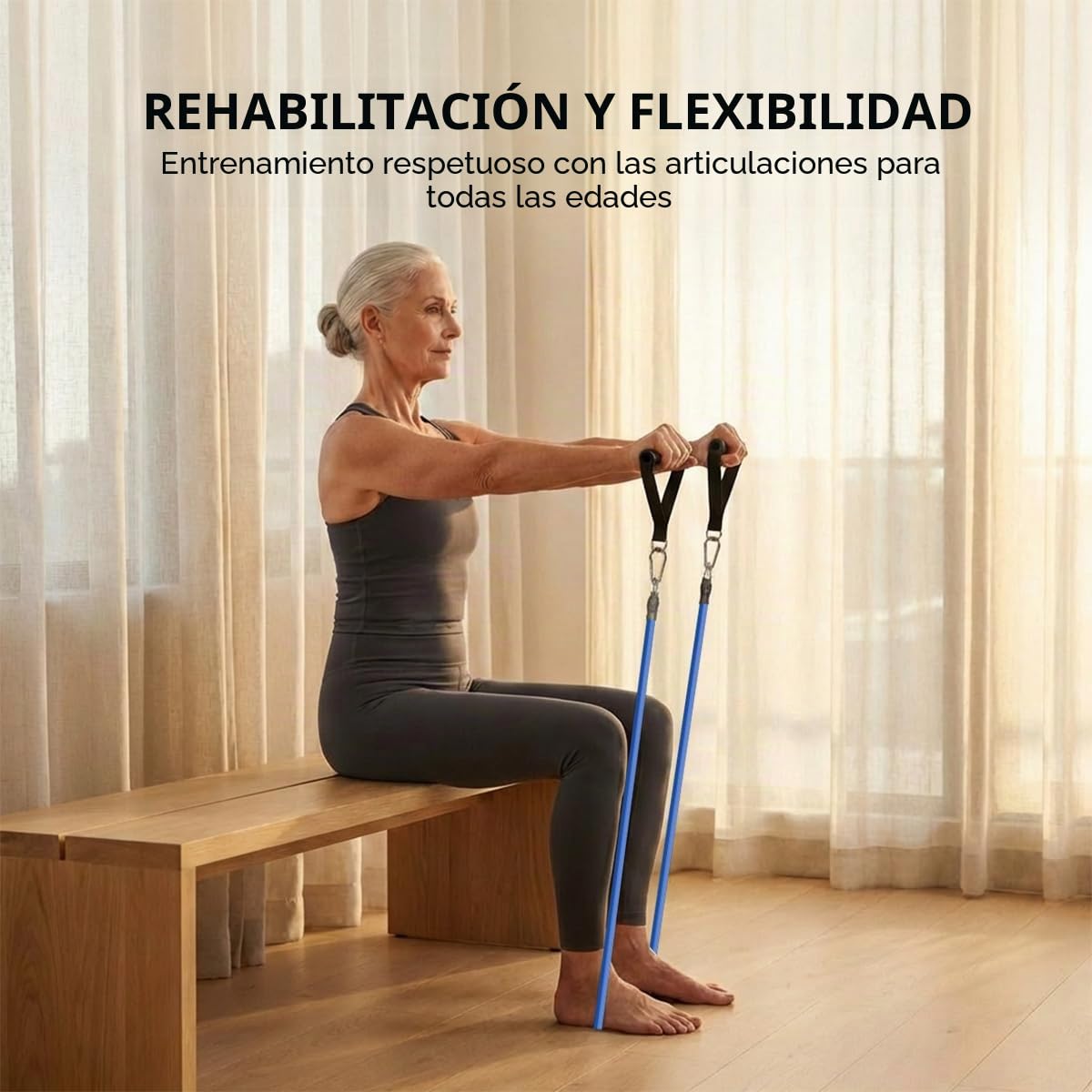 VEICK - Juego de Bandas de Resistencia, Bandas de Entrenamiento, Bandas de Ejercicio, 5 Bandas para Entrenamiento Muscular, Terapia física, Poner el Cuerpo en Forma, Entrenamiento en casa