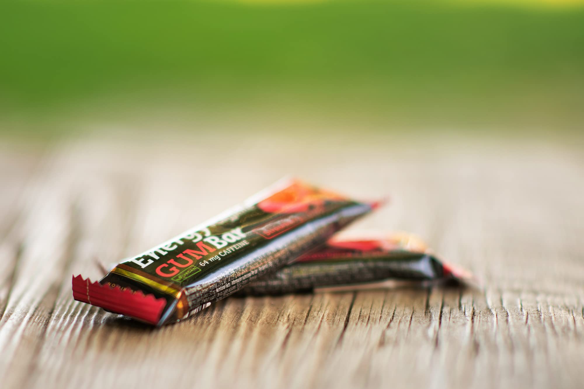 Crown Sport Nutrition Energy GUM Bar | Barrita Energética de Gominola con Carbohidratos, Sales y Aminoácidos | Textura blanda, con y sin cafeína | Vegana