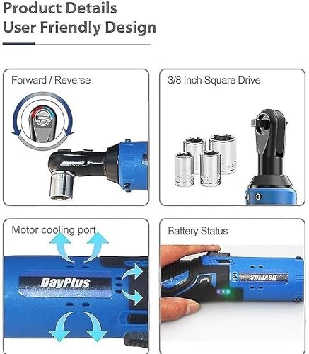 Ferramenta Chave Boca Catraca Elétrica 12v Parafusadeira 90o