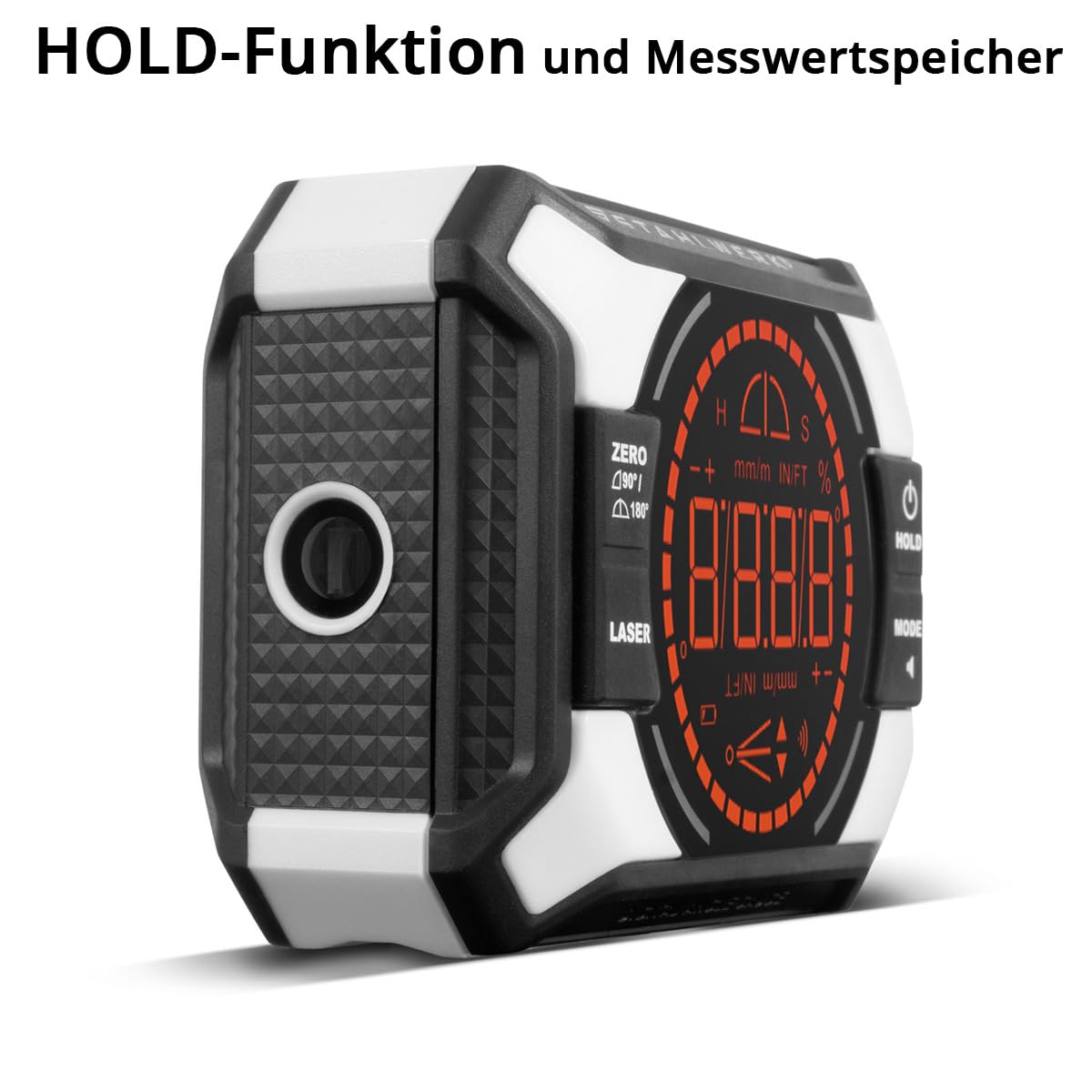 STAHLWERK Laser-Winkelmessgerät DAG-360 ST | Digitaler Winkelmesser | Level-Box | Wasserwaage mit Linien-Laser, Nivellier-Funktion, Magnetbefestigung, Lithium-Ionen-Akku und USB-C-Ladebuchse