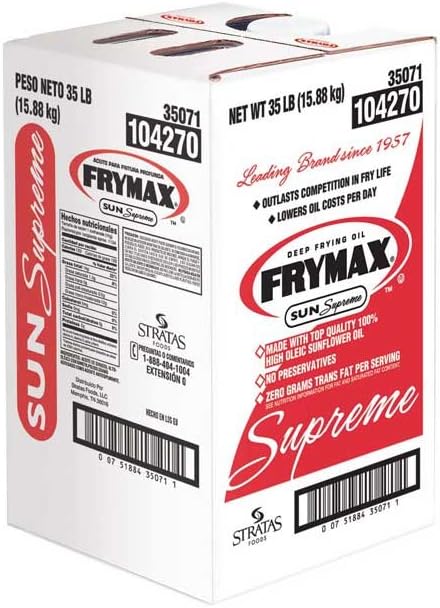 Frymax Sun Supreme Deep Frying Oil, 35 Pound -- 1 each.