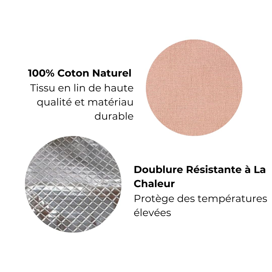Bag-all Trousse Double pour Outils Cheveux | Étui Résistant à la Chaleur pour Lisseur & Fer à Boucler | Pochette Voyage pour Accessoires Cheveux | Housse Organisateur Femme | Rose Clair