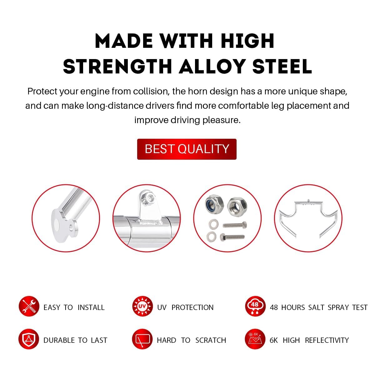 CRASH BAR ENGINE GUARD HIGHWAY FITS TOURING ROAD KING STREET GLIDE 2009-UP 1.5