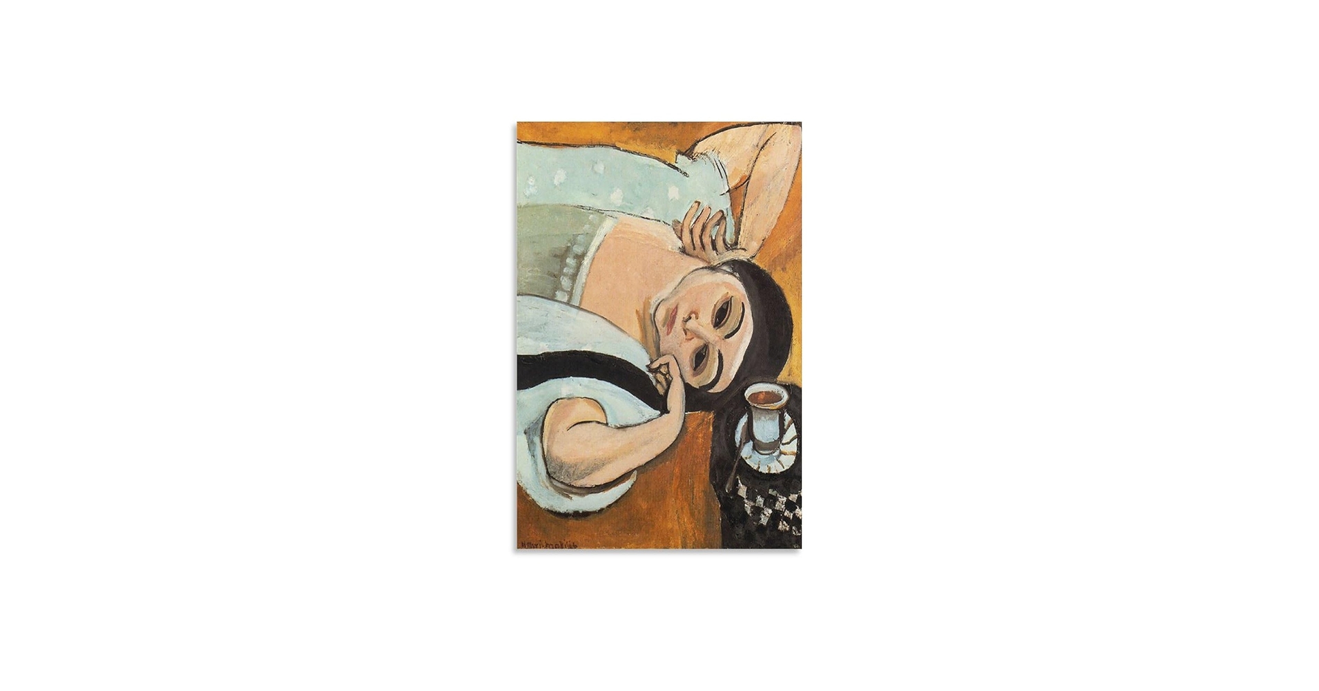 Amazon.com: Henri Matisse Lorette with Cup of Coffee Print Photo