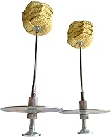 SynergyFlowArts Modular Palm Torch Set (Pair) - Crown Knot Kevlar Wicks, Adjustable Fit All Hands - Fire Performance Props