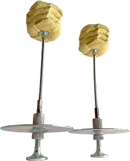 SynergyFlowArts Modular Palm Torch Set (Pair) - Crown Knot Kevlar Wicks, Adjustable Fit All Hands - Fire Performance Props