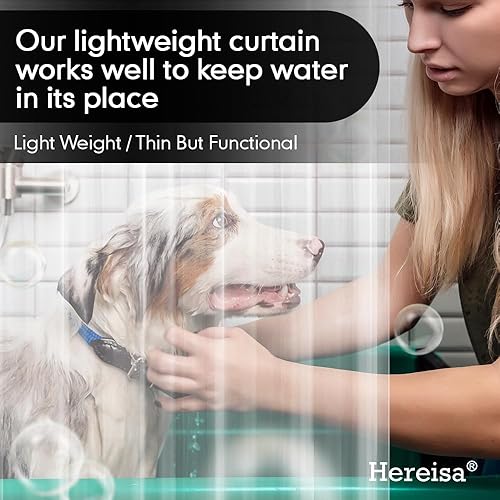 Miniatura 7 de Revestimientos de cortina de ducha de plástico transparente, 3G ligeros 72 x 72 pulgadas  Transparencia de cristal, revestimientos impermeables para