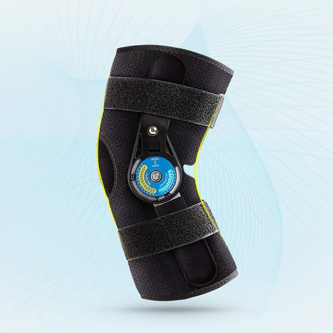 Rodillera para artritis, soporte de rodilla ROM, inmovilizador médico, soporte ortopédico, protector para fractura de rodilla, relajación de ligamentos, lesiones de menisco (tamaño : pequeño)