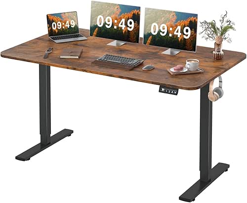 Furmax Electric Height Adjustable Standing Desk Large 55 x 24