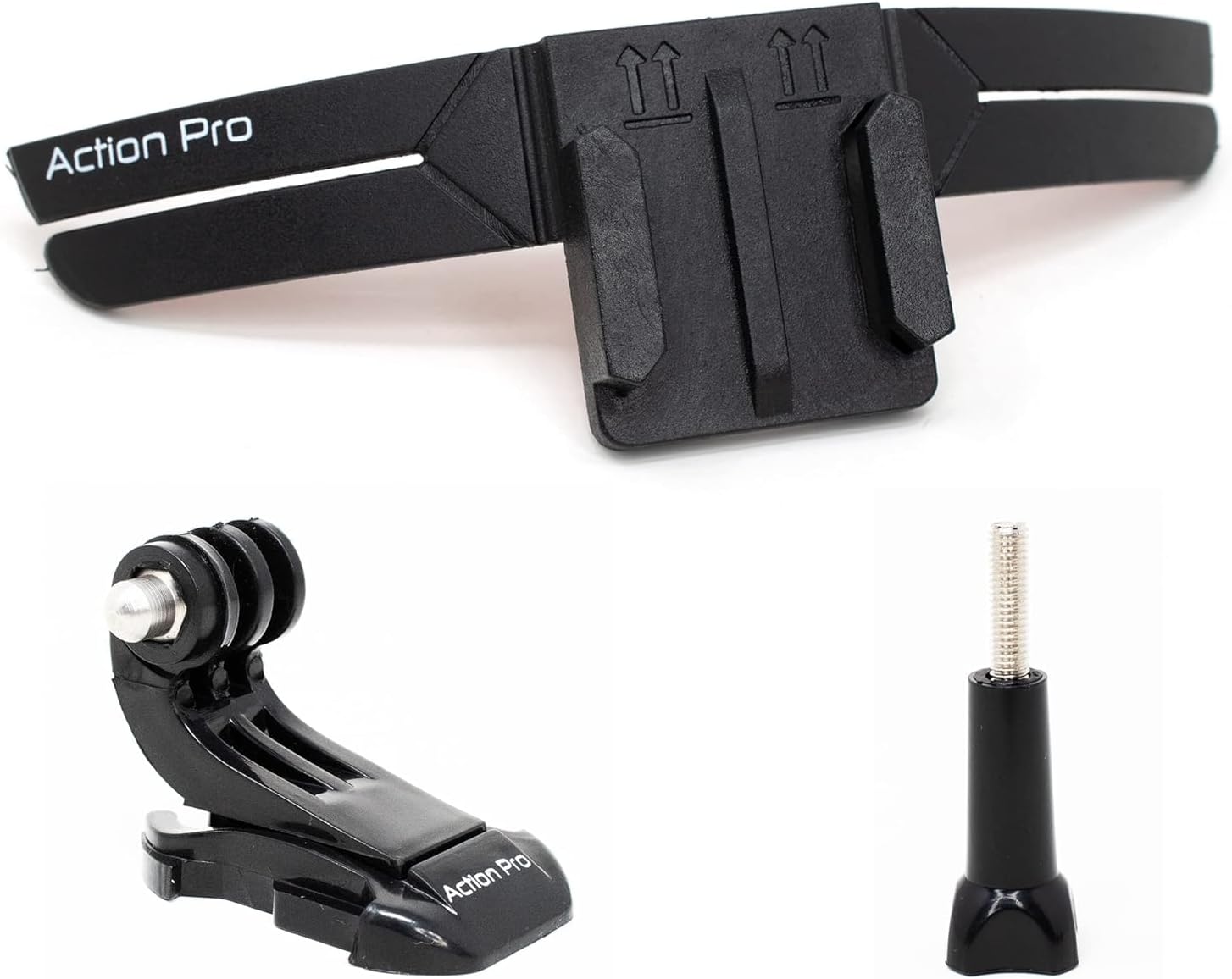 Action Pro 3M Helmet Chin Mount Strap Compatible with GoPro Hero 13/12/11/10/9/8/7/6/5/4, Insta360, SJCAM & DJI Osmo Action Cameras and Smartphones