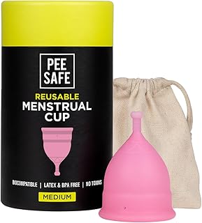 Menstrual Cups - Size A | Medium - 18 Years & Above(Have Not Given Birth Vaginally) - Leak-Proof - Safety of 100% Medical Grade Silicone - Storage Pouch Included - Menstrual Cup - Period Cup