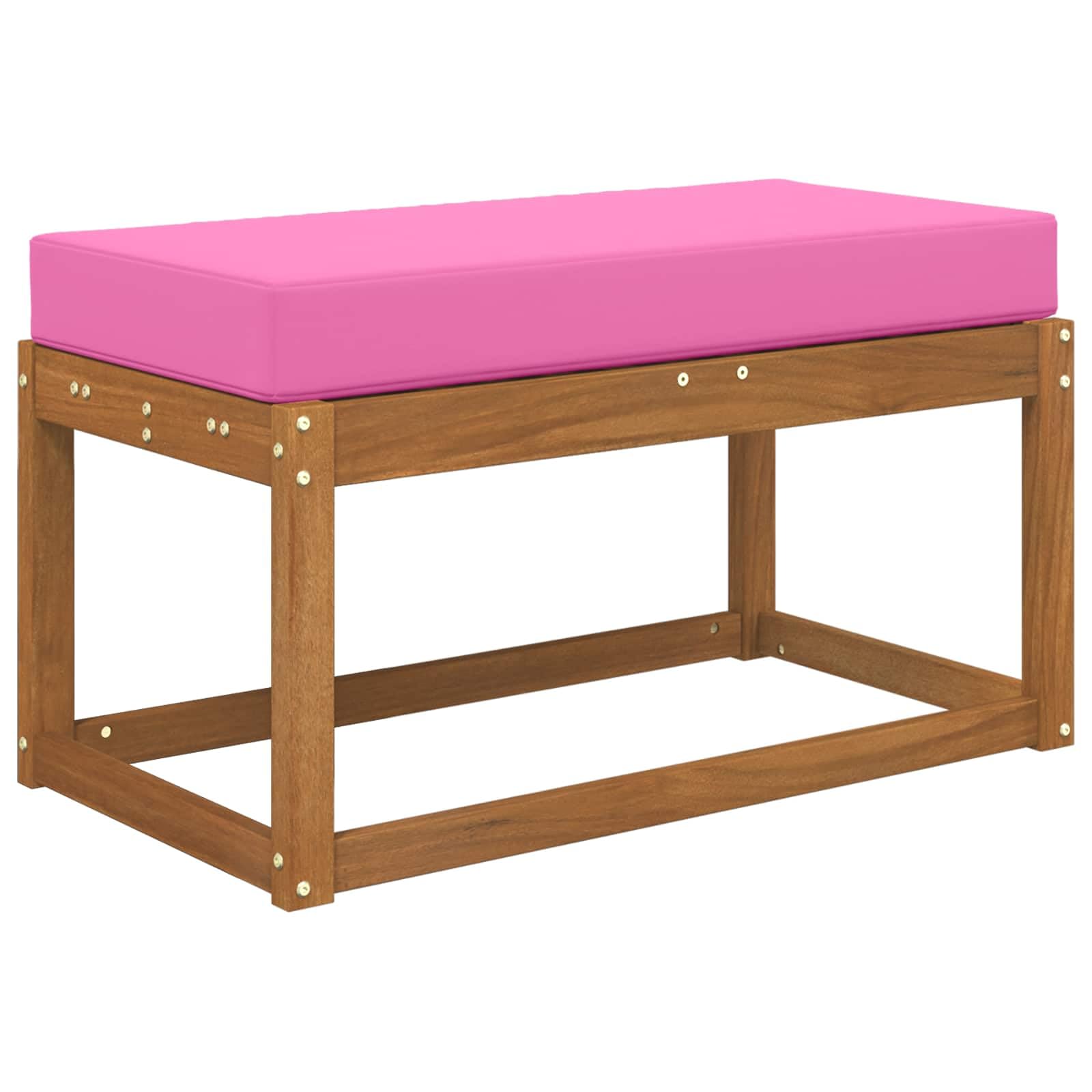 Cuscino per seduta rosa 80 x 40 x 8 cm in 100% poliestere con imbottitura in schiuma ergonomica sfoderabile lavabile per sedia poltrona cucina interno ufficio comfort postura