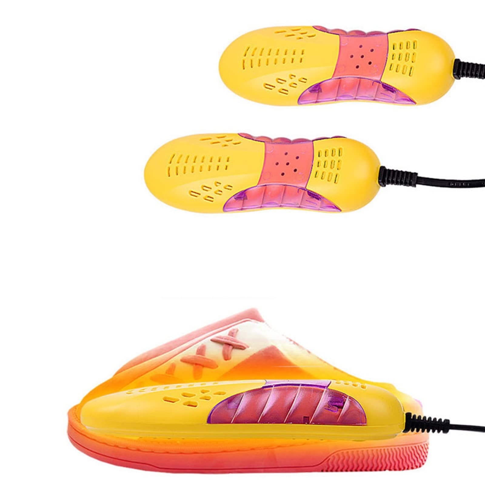 Secador de zapatos, secador eléctrico de zapatos, botas de esquí y calentador de botas para secar zapatos sudorosos, zapatillas de deporte, desodorante de olor, deshumidificar (azul)
