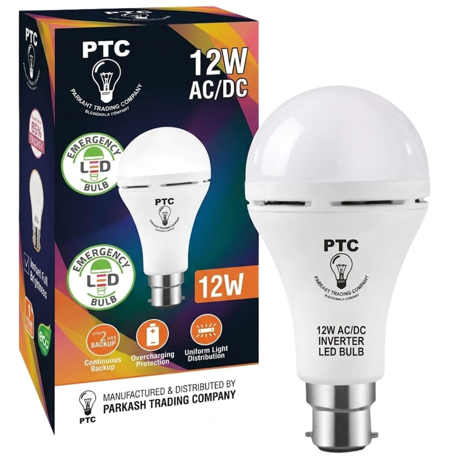 AC DC Rechargeable LED Bulb with Emergency Backup, Energy Efficient Light for Home, Office and Outdoor Use (12, Watts)-picture-34