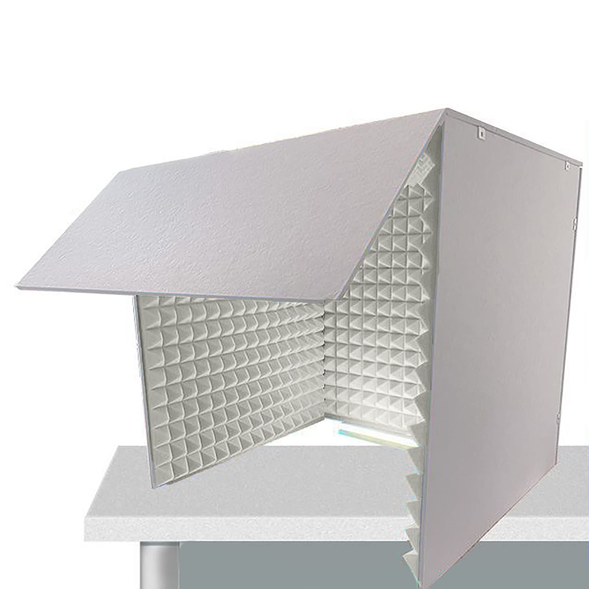 Cabina di isolamento vocale portatile, copertura insonorizzata per scrivania, scudo assorbente per microfono per registrazione in studio domestico