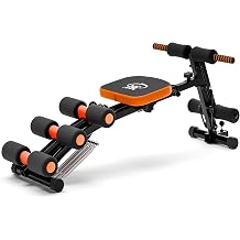 Ab Machine, Ab Workout Machine for Home Gym, Adjustable Ab Crunch Exercise Equipment Total Body Workouts, Ab Trainer Sit-up Exercise Chair for Core, Leg, Thighs