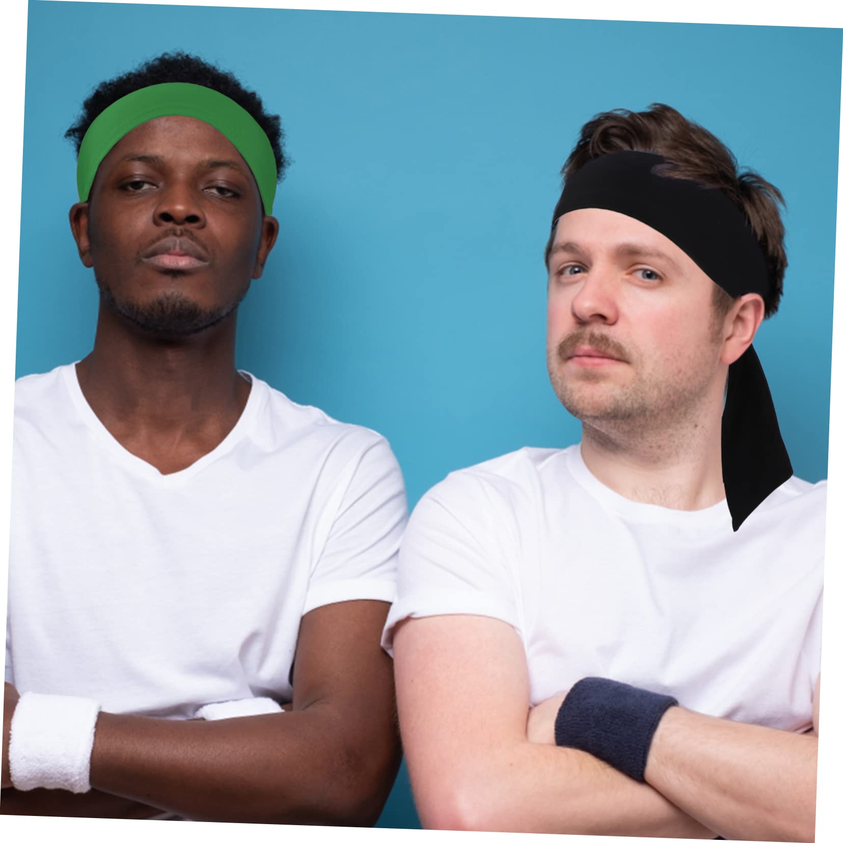 YARNOW 12pezzi Fasce Assorbenti Per Headband Regolabili Per Tennis Yoga e Allenamenti Resistente