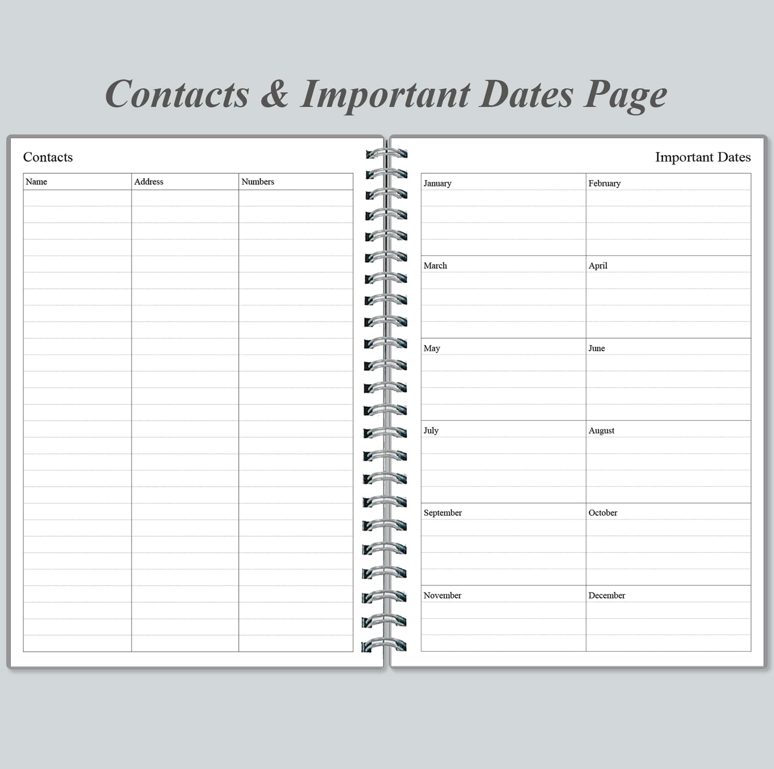 Daily Planner Undated, A5 To Do List Notebook Hourly Schedules, Spiral Appointment Planner for Women and Men PVC Hardcover - Image 4