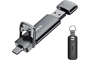 SSK External USB C SSD Flash Drive 512GB