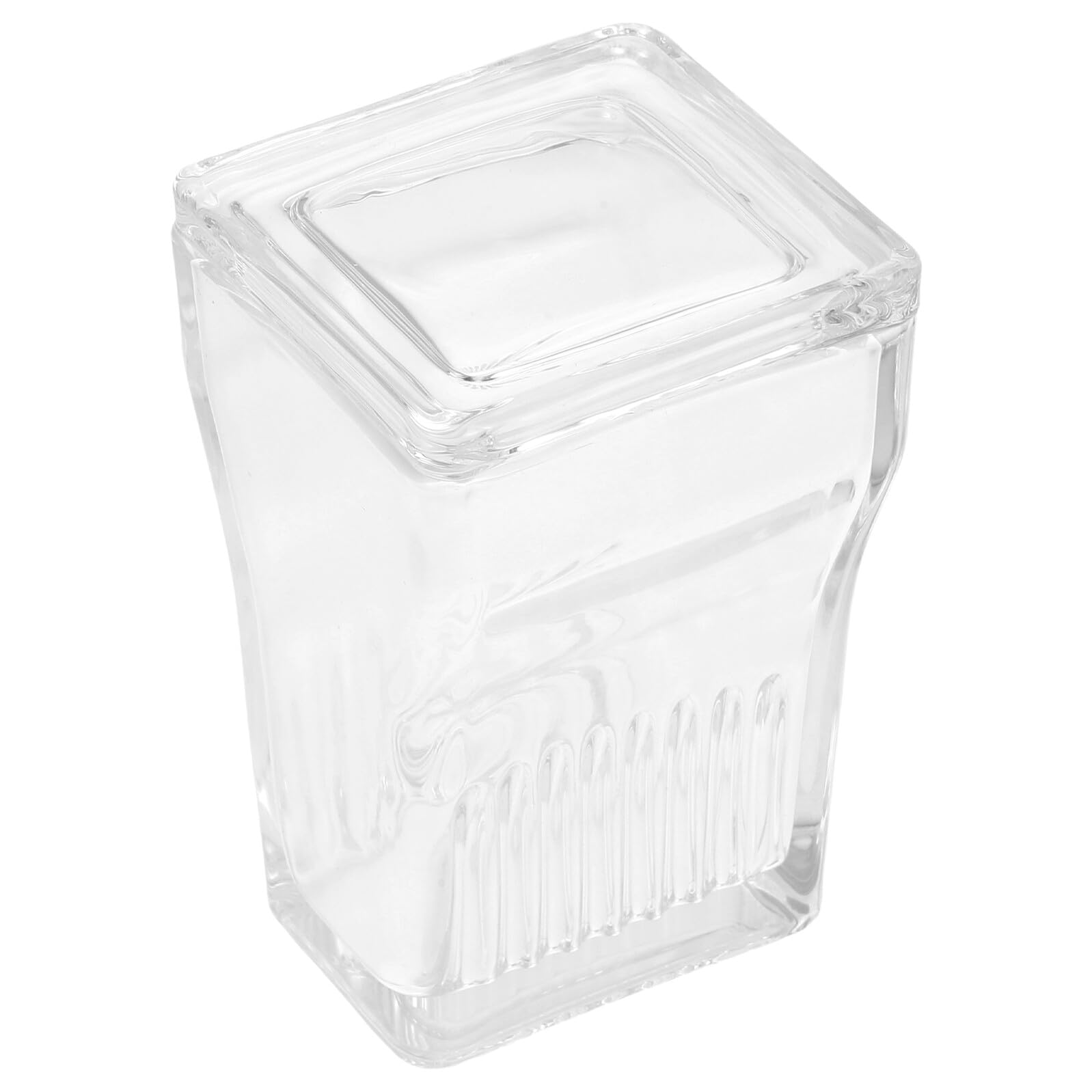 Färbeglas Leicht zu Reinigen Hochtransparentes Glas mit Deckel für 9 Objektträger Integrierter Halter für Labore und Wissenschaftliche Anwendungen