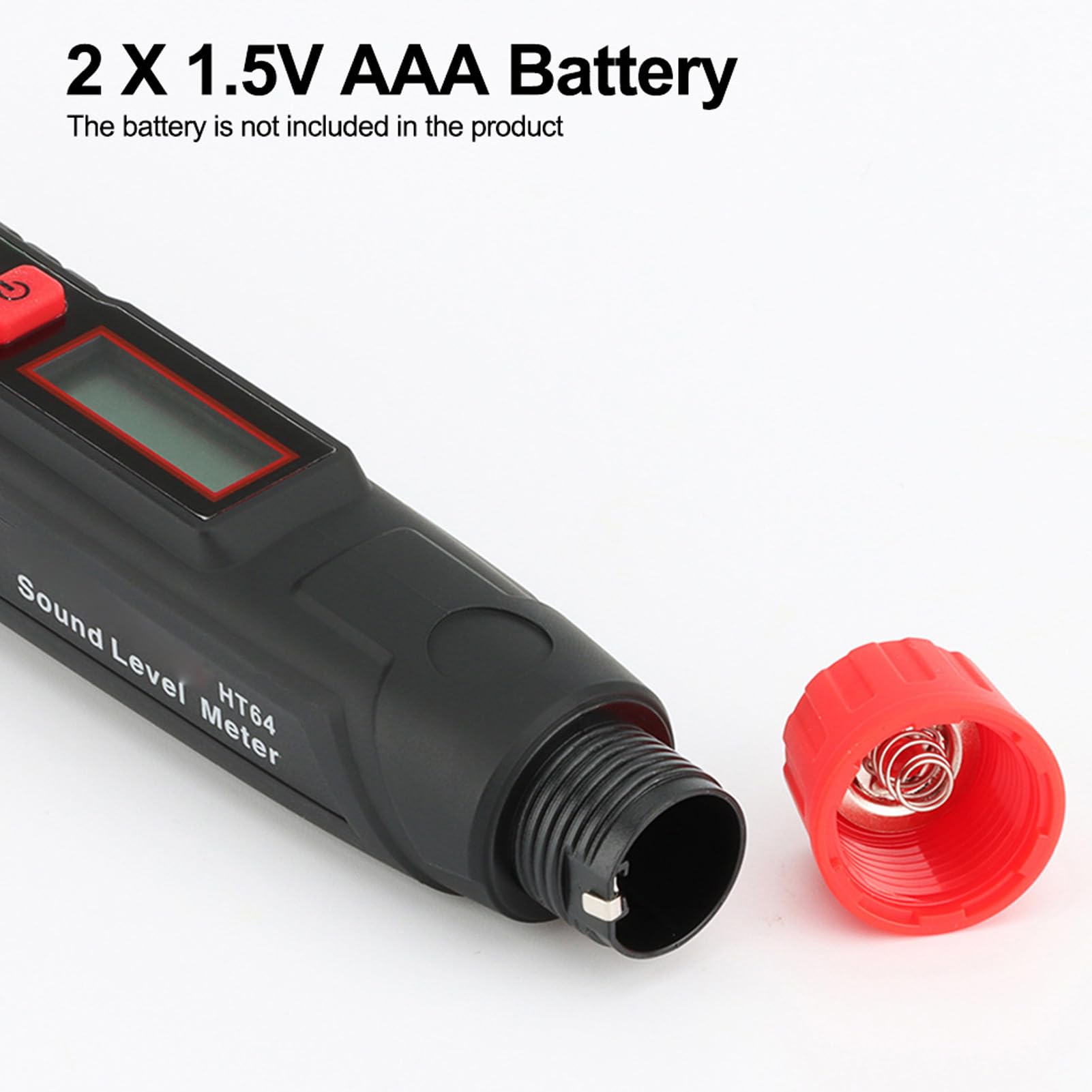 Sound Level Tester 30 to 130dB HT64 SPL Meter Digital Decibel Meter Reader Precise Readings Noise Sound Pressure Level Meter for Home Factory Classroom