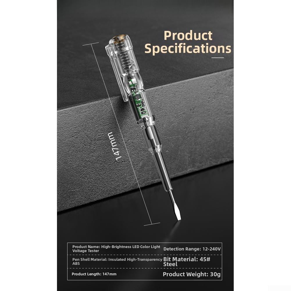Probador de Voltaje Sin Contacto AC DC 12-240V LED