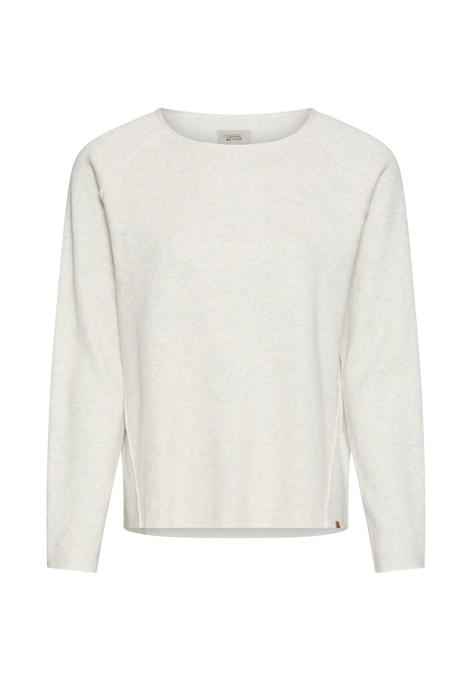 camel active Damen Langarmshirt aus 100% Baumwolle | Langarm T-Shirt aus reiner Baumwolle mit Rundhalsausschnitt im Straight Fit