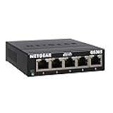5-Port Gigabit Ethernet Unmanaged Essentials Switch (GS305) - Home Network Hub, Office Ethernet Splitter, Plug-and-Play, Silent Operation, Desktop or Wall Mount