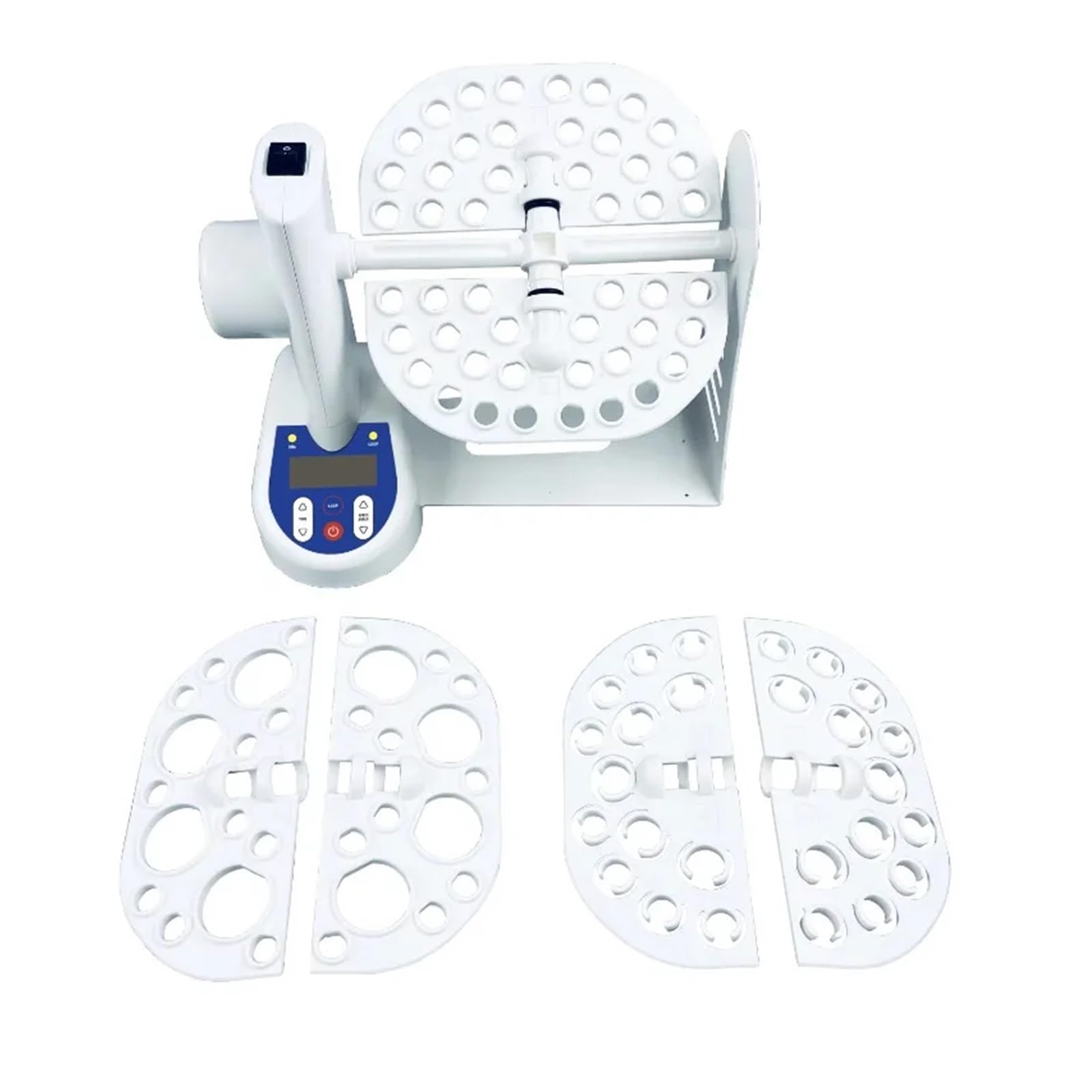 Labor-Wippschüttler, Laborausrüstung Kontinuierlicher/zeitgesteuerter Betrieb 10-40 U/min Labor-Multitube-Rollenschüttler 3D-Rotationsmischer for PCR-Röhrchen
